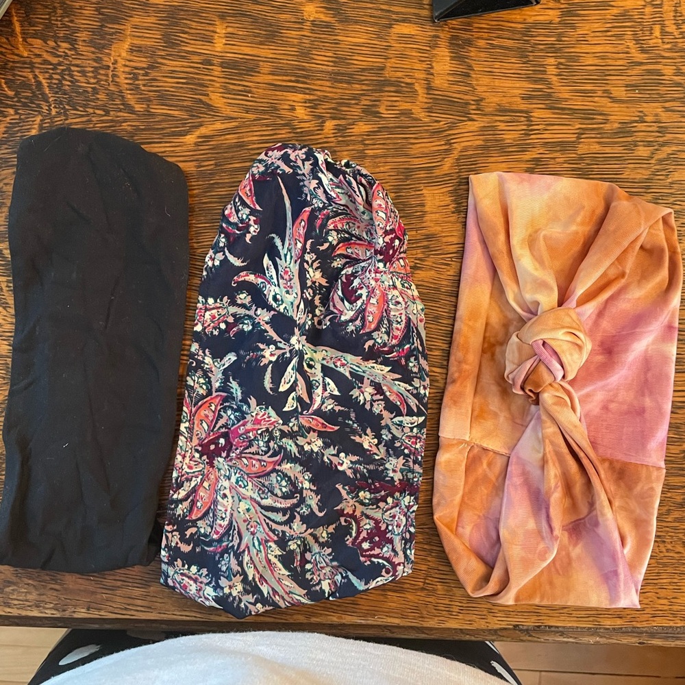 headbands (lululemon, American eagle, urban outfitters)